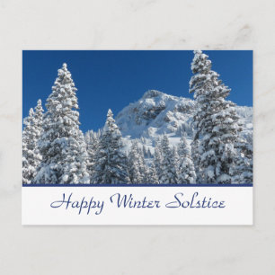 Cartão postal do feliz solstício de inverno