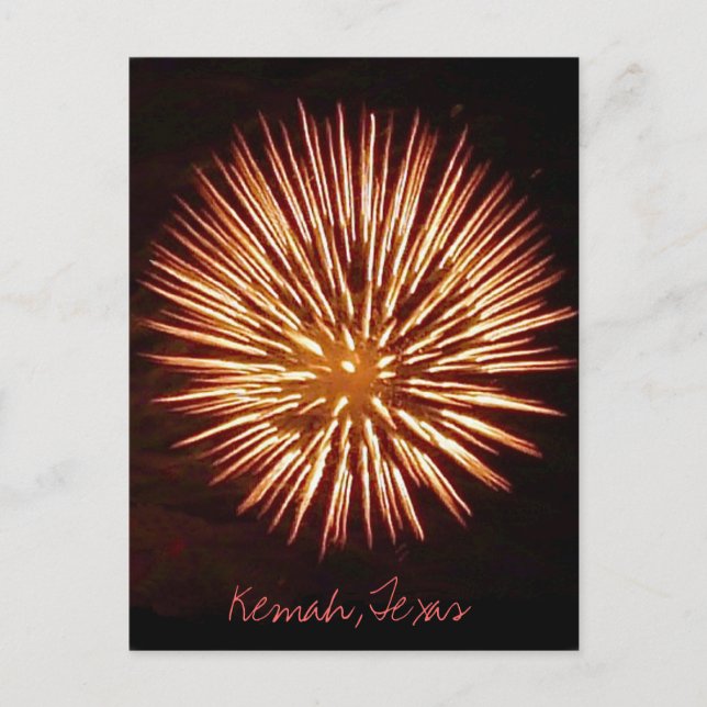 Cartão postal do Fireworks1c - personalizado (Frente)