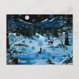 Cartão postal do floco de neve Cascade