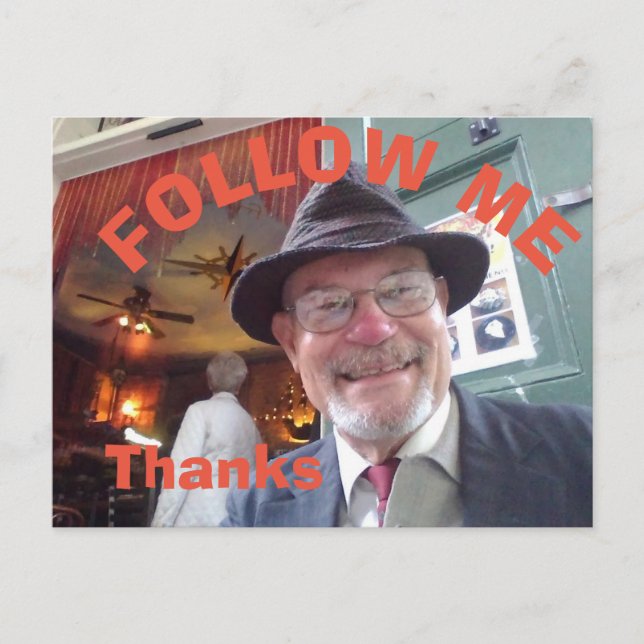Cartão postal do Follow Me Cafe (Frente)