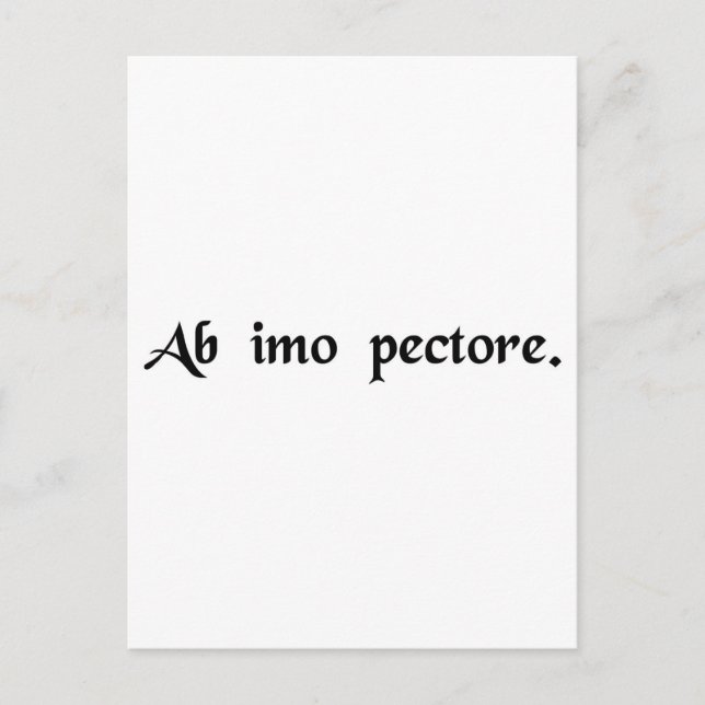 Cartão Postal Do fundo do peito (Frente)