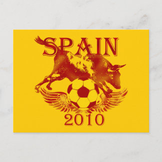 Cartão postal do futebol España, amantes do futebo