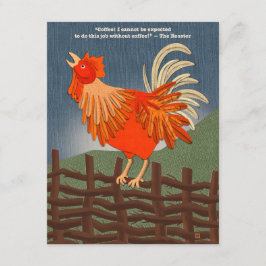 Cartão postal do Galo para Café 10 unidades
