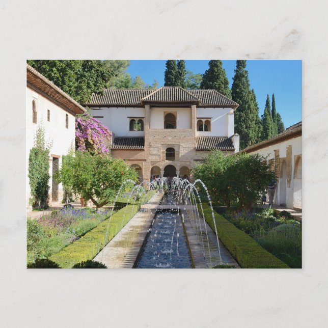 Cartão postal do Generalife (Frente)