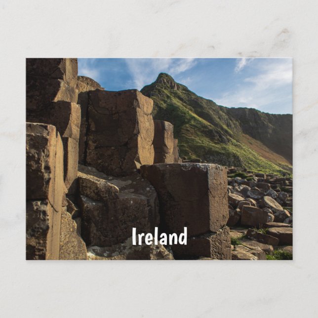 Cartão postal do Giant Causeway Ireland (Frente)