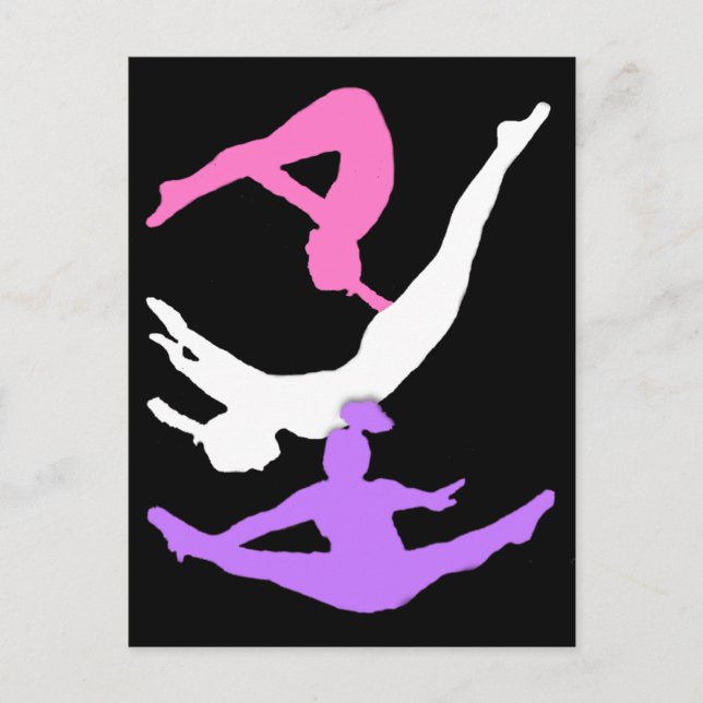 Cartão postal do ginasta Trampoline (Frente)