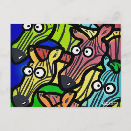 Cartão postal do GRAFITE ZEBRAS