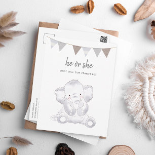 Cartão postal do Grupo Elefante Moderno Neutro par