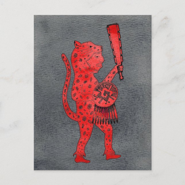 Cartão postal do Guerreiro Jaguar (Frente)