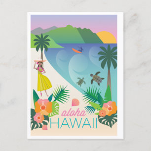 Cartão Postal do Havaí Aloha