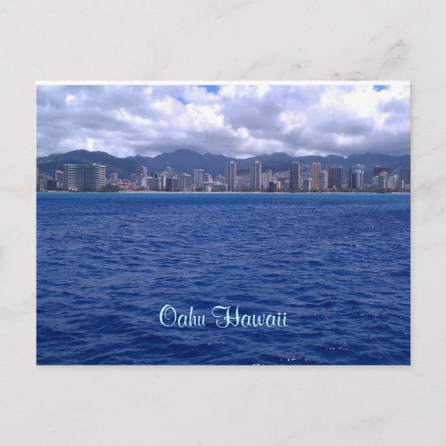 Cartão Postal Do Havaí desejando que estivesse aqui! (Frente)