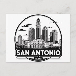 Cartão postal do horizonte de San Antonio Texas