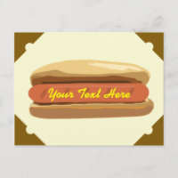 Cartão postal do Hotdog