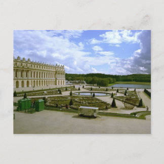 Cartão postal do jardim do palácio de Versalhes