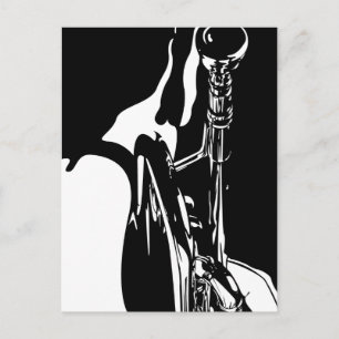 Cartão postal do Jogador de Trompete Jazz