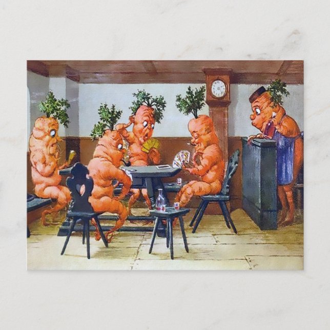 Cartão Postal do Jogo de Cartas da Cenoura Vitoria (Frente)