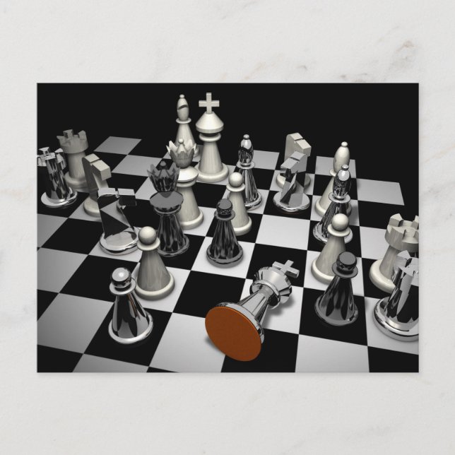 cartão postal do jogo de xadrez (Frente)