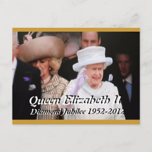Cartão postal do jubileu de diamante da rainha Eli
