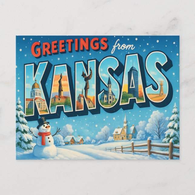 Cartão postal do KANSAS (Frente)