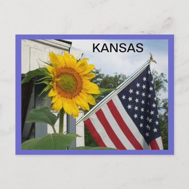Cartão postal do Kansas (Frente)