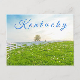 Cartão postal do Kentucky. Paisagem rural em prima