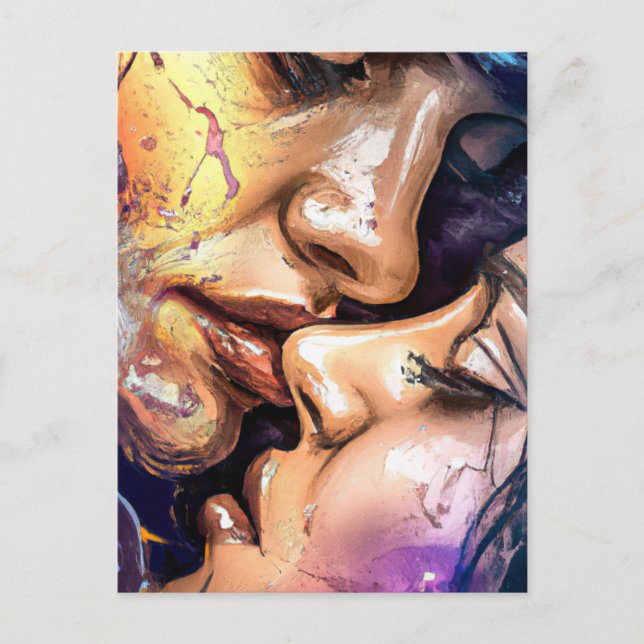 Cartão postal do Kiss do namorados (Frente)