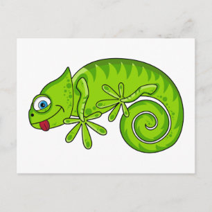 Cartão postal do lagarto funky