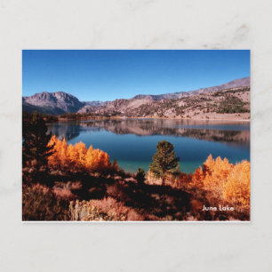 Cartão postal do Lago Mammoth Lagos California