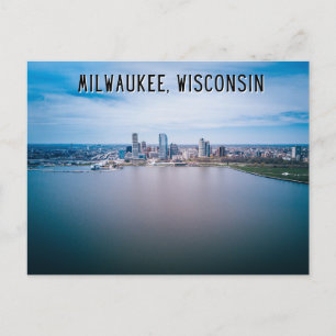 Cartão postal do Lago Milwaukee Wisconsin