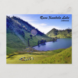 Cartão postal do Lago Ranu Kumbolo Indonésia