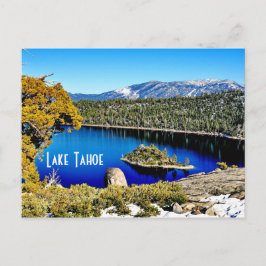 Cartão postal do lago Tahoe, que é bonito