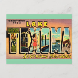 Cartão postal do Lago Texoma Oklahoma