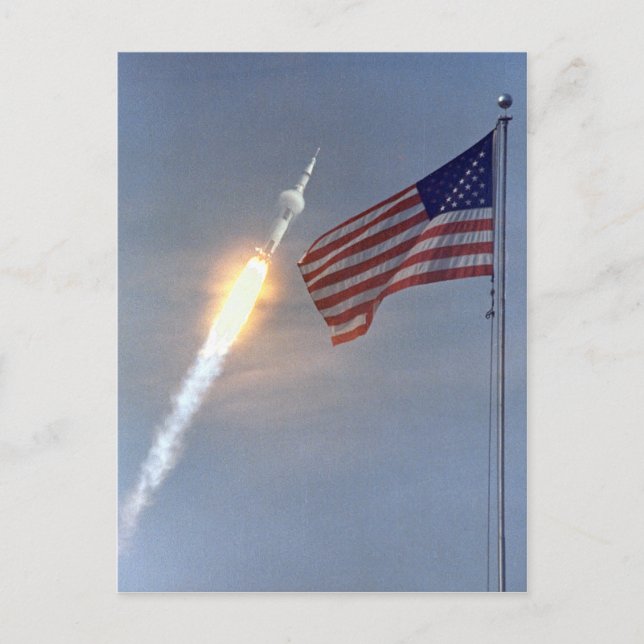 Cartão Postal do Lançamento da Apollo 11 (Frente)
