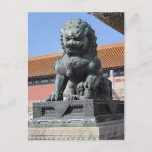 Cartão Postal do Leão Chinês