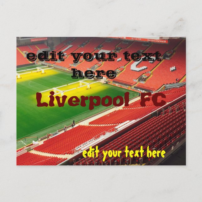 cartão postal do liverpool fc (Frente)
