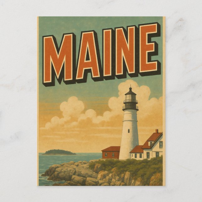 Cartão postal do Maine (Frente)