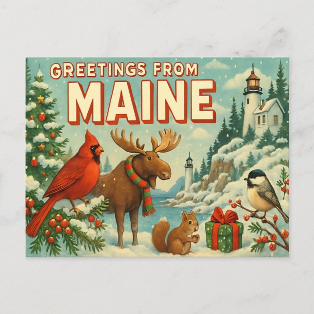 Cartão postal do MAINE (Frente)