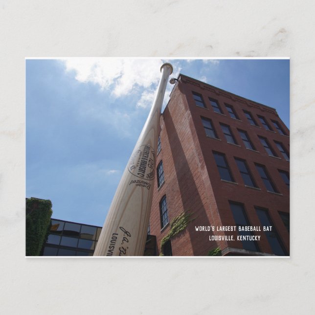 Cartão postal do maior taco de beisebol do mundo (Frente)