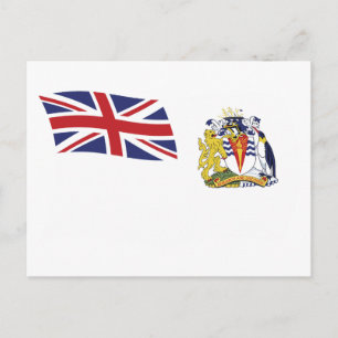 Cartão Postal do Mastro da Bandeira Britânica na A