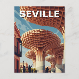 Cartão Postal do Metropol Parasol de Sevilha
