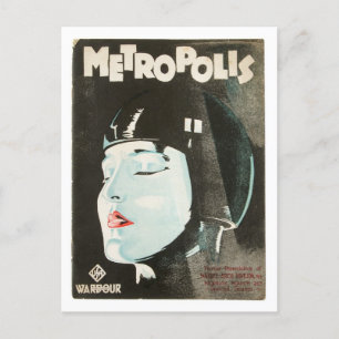 Cartão postal do Metrpolis Vintage Movie Poster