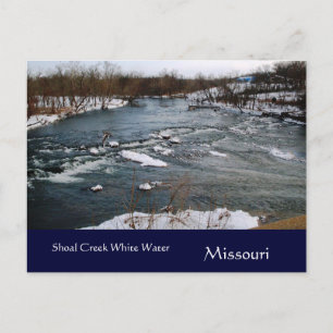 Cartão Postal do Missouri Águas Brancas de Inverno