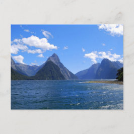 Cartão postal do Mitre Peak, Milford Sound, NZ