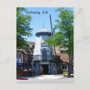 Cartão postal do moinho de vento de Solvang!