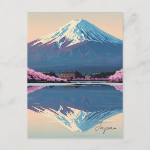 Cartão postal do Monte Fuji Fujisan do Japão