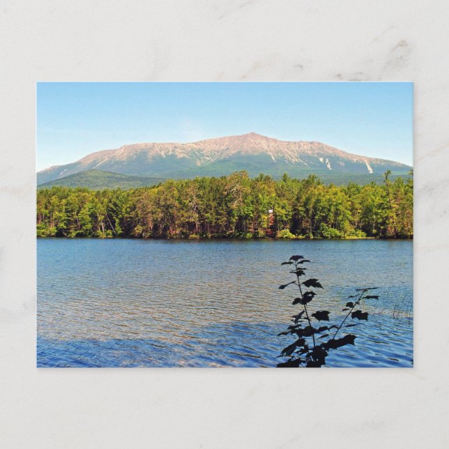 Cartão postal do Monte Katahdin Maine (Frente)