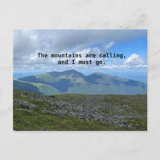 Cartão Postal do Monte Washington John Muir
