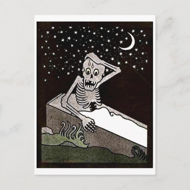 Cartão postal do morto já Skeleton (Frente)