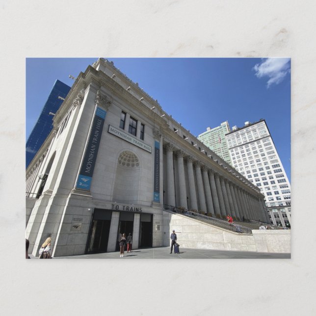 Cartão postal do Moynihan Train Hall em Nova York (Frente)