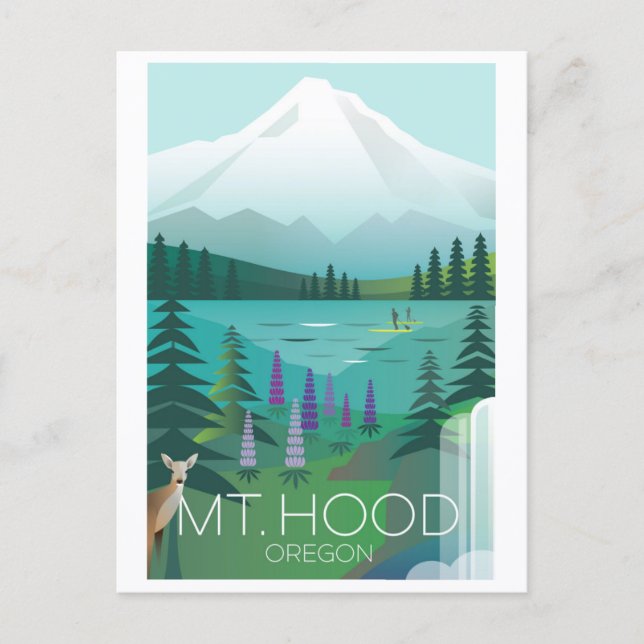 Cartão Postal do Mt. Hood (Frente)